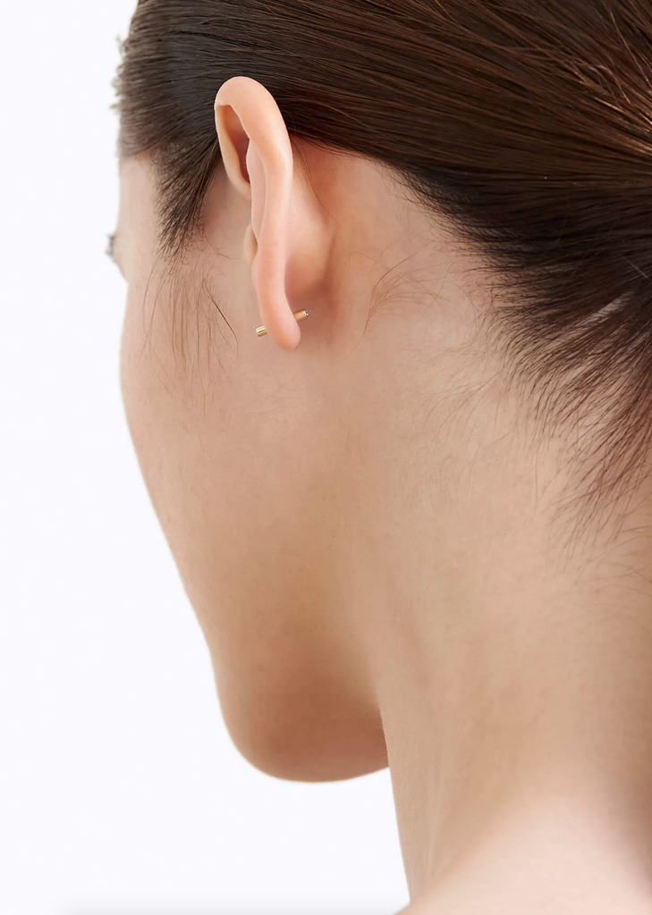 Diamond Twist Pin Earring 01
