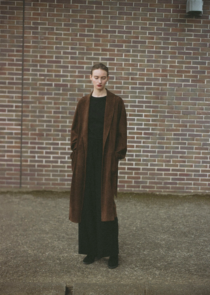 Suede Robe Coat