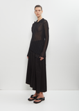 Sheer Knit Zip Cardigan