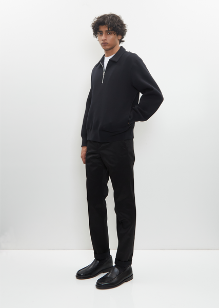 sacai S Pique Polo Shirt ポロシャツ　黒 Sacai - S Pique Polo Shirt | HBX