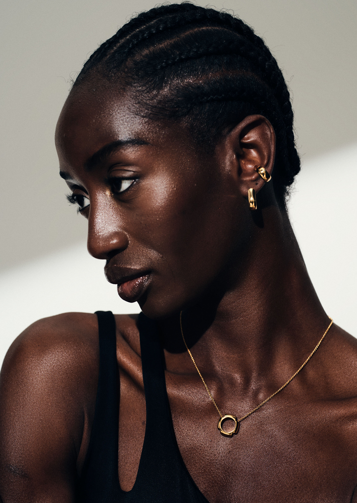 Oyster Hoops Small Gold