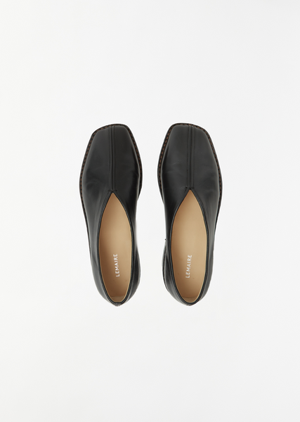 Flat Piped Slippers — Black – La Garçonne
