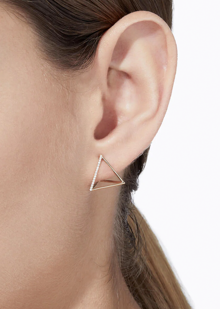 Diamond Triangle Earring 01 15