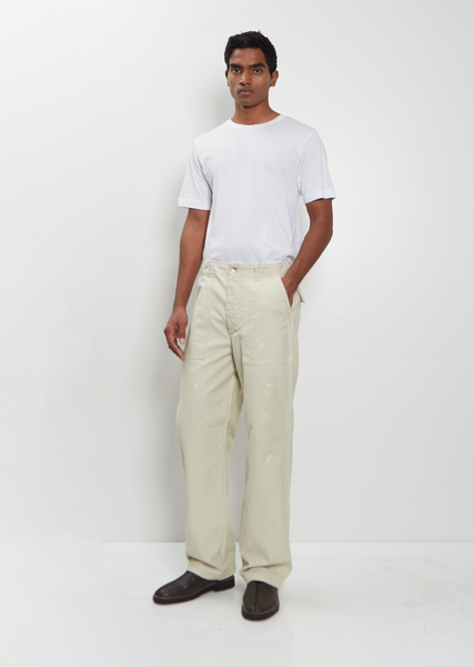 Washed Baggy Bleached Baker Pants — Dusty Ivory – La Garçonne