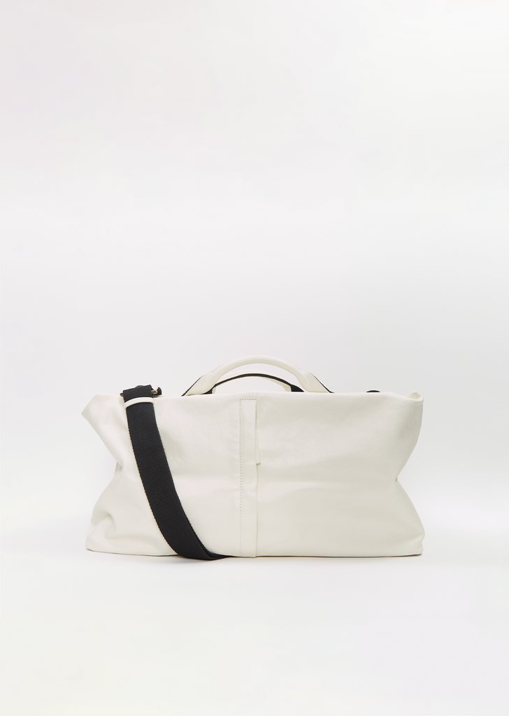 Matte Weekend Bag, Large — Chalk