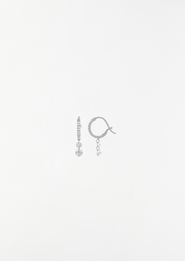 Set Free WG Diamonds Duo Mini Hoops 0.70 cts