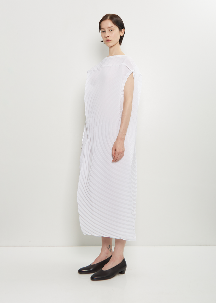 Paper Bag Pleats Dress