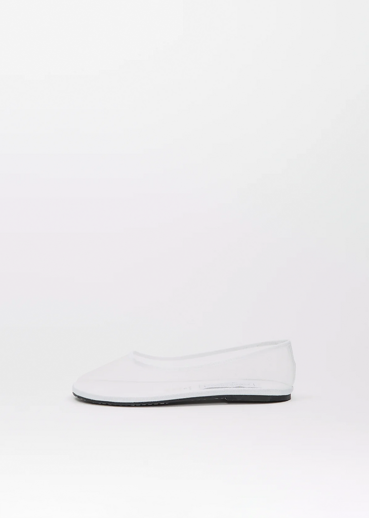 Ballet Round Mesh Ness — White