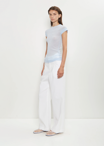 Washi Paper Wide Leg Pants — White – La Garçonne