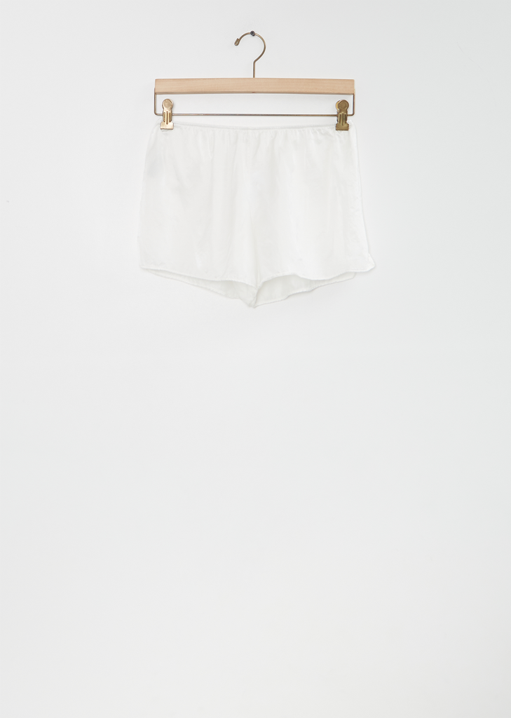 Silk Cotton Culotte Short — Milk