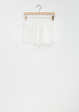 Silk Cotton Culotte Short — Milk