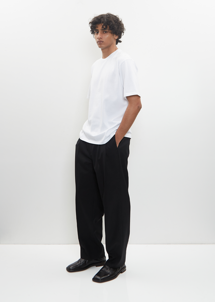Luster Plaiting Tee — White – La Garçonne Luster Plaiting Tee — White – La Garçonne