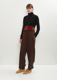 Wool Adjustable Cuffs Trousers