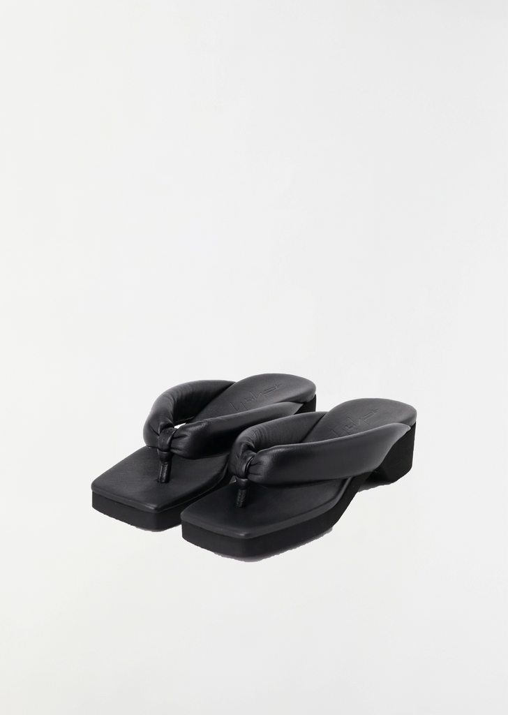 Leather Heel Geta