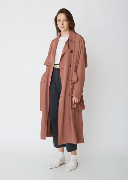 Olicia Fluid Twill Coat by Acne Studios- La Garçonne