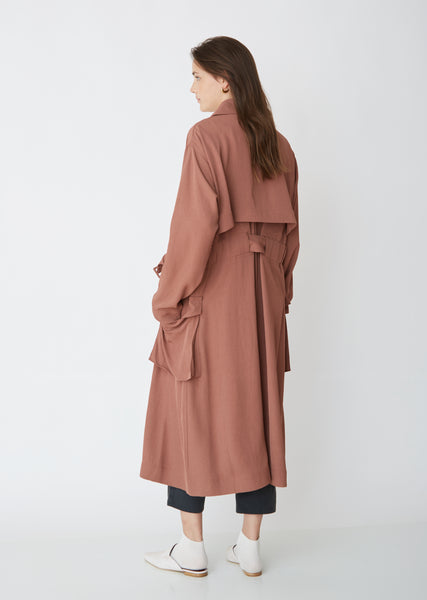 Olicia Fluid Twill Coat by Acne Studios- La Garçonne