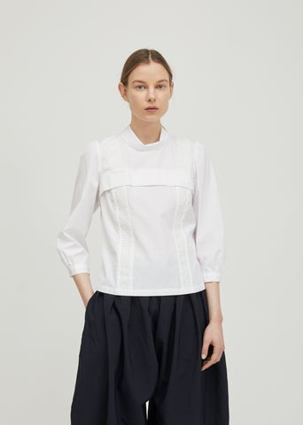 Cotton Broad Turtleneck Top