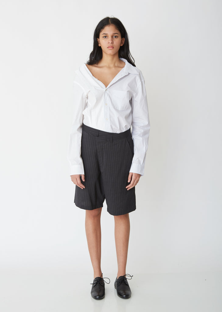 Crossover Pinstripe Shorts