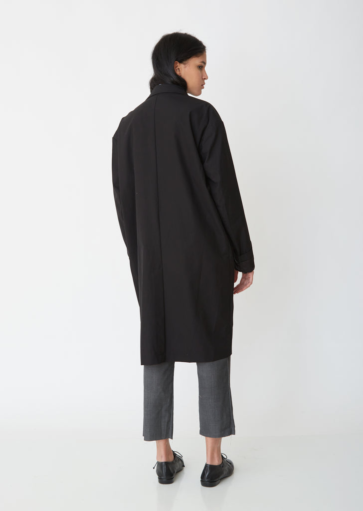 Off-Shoulder Blazer Coat