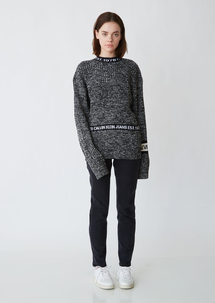 Unisex Melange Crewneck Sweater