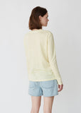 Taline Long Sleeve Linen Tee