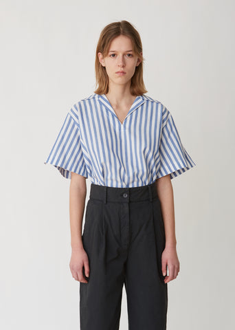 Sasha Striped Waffle Shirt