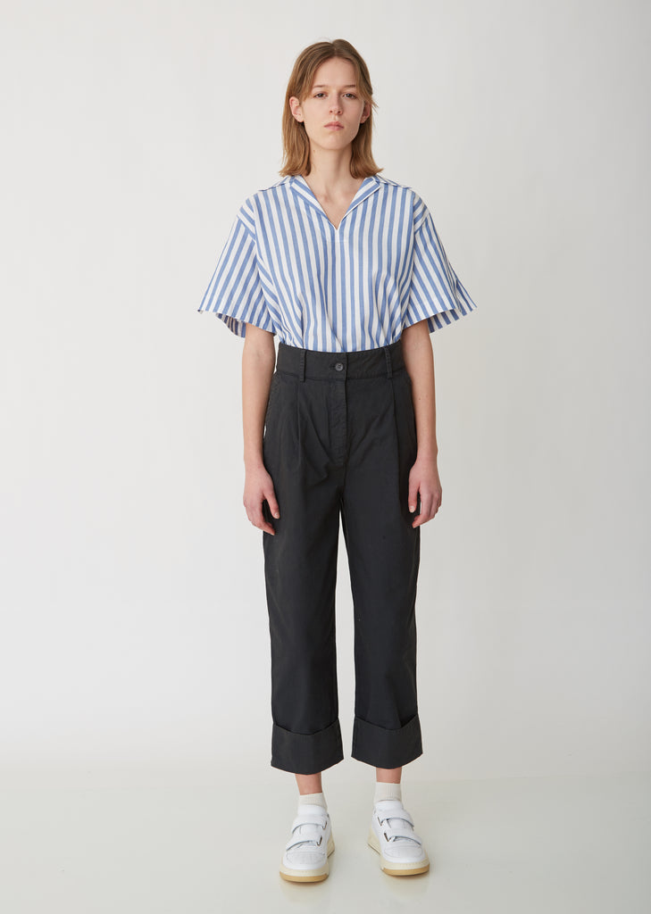 Sasha Striped Waffle Shirt
