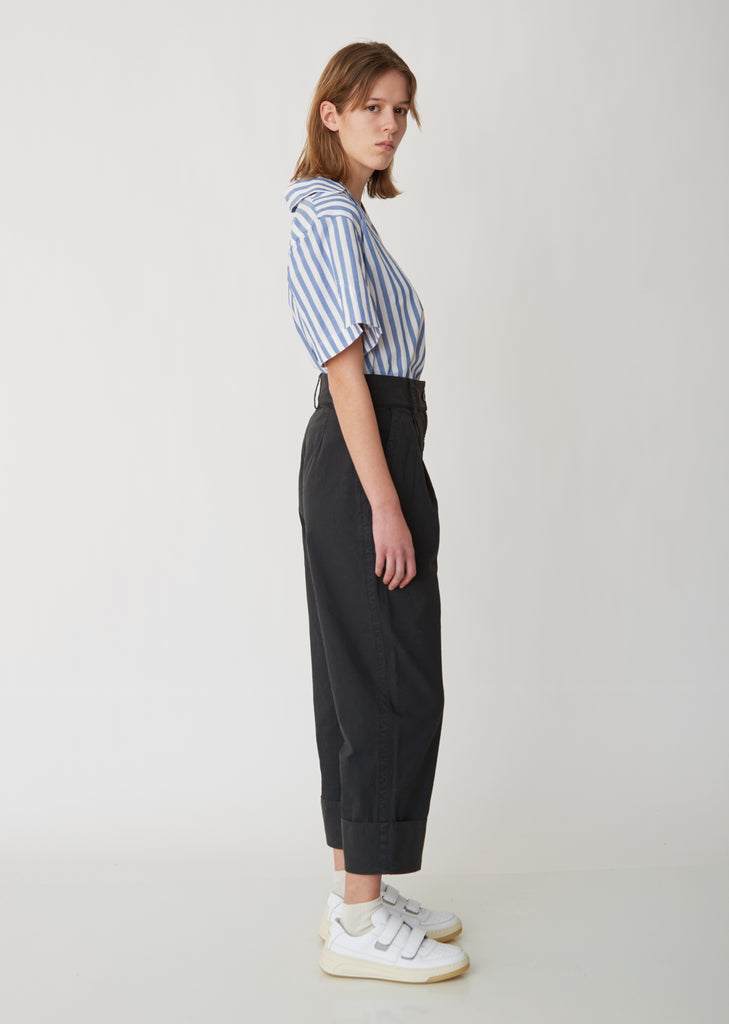 Sasha Striped Waffle Shirt