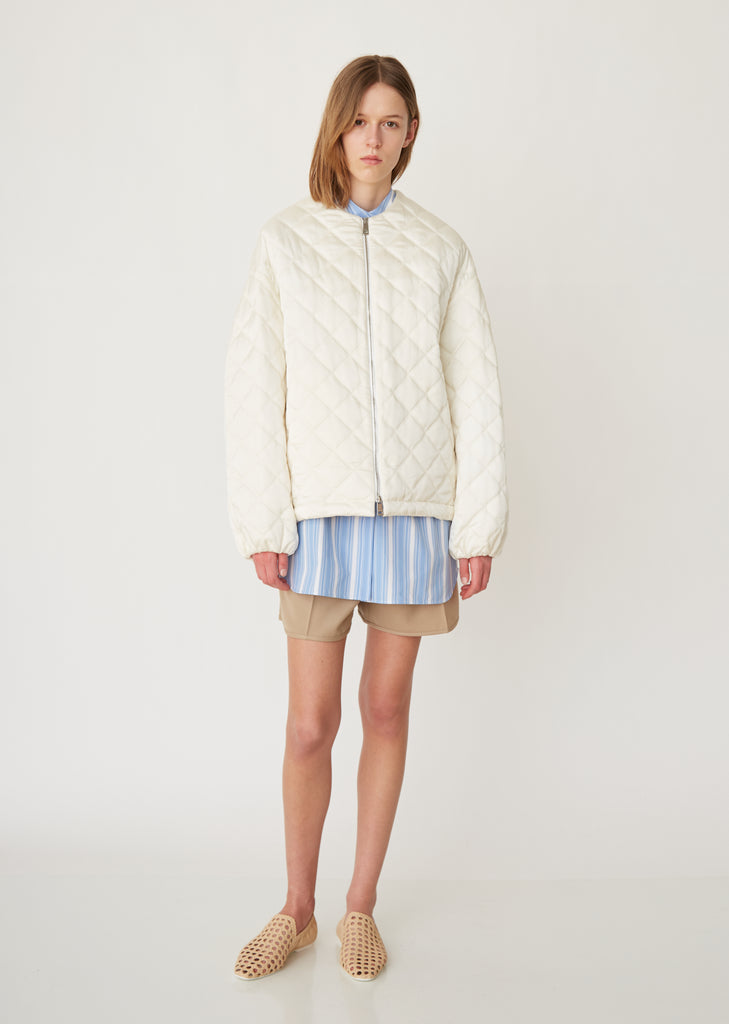 Giove Quilted Jacket With Removable Hood