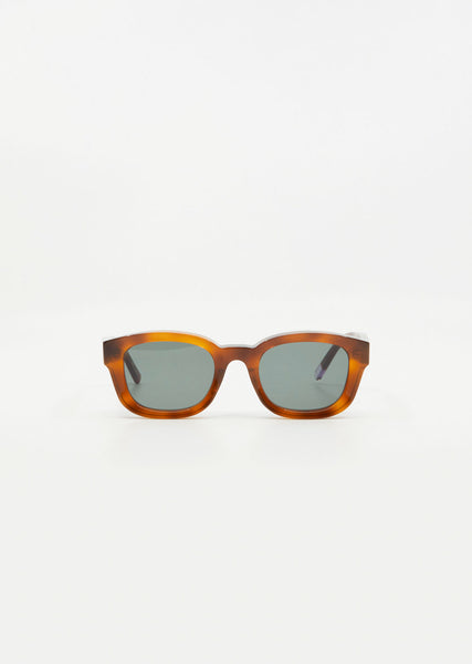 BE001 Sunglasses — Orange Havana / Grey – La Garçonne