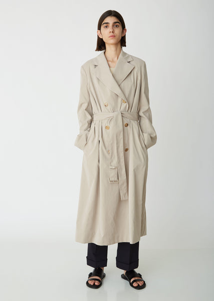 Norza Classic Trench Coat - Small / Warm Grey