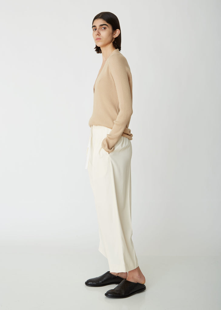 Cropped Darted Trousers