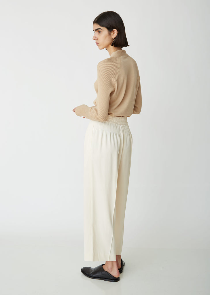 Cropped Darted Trousers