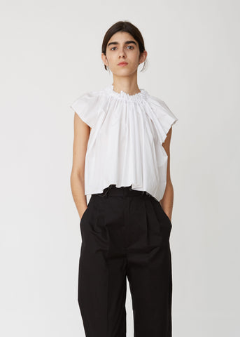 Crunchy Gathered Cotton Top