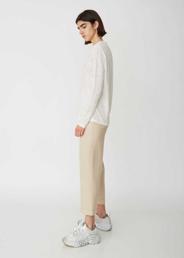 Taline Long Sleeve Linen Tee