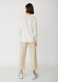 Taline Long Sleeve Linen Tee