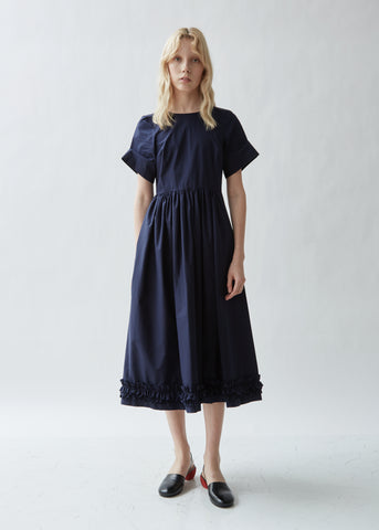 Erika Cotton Poplin Ruffled Dress