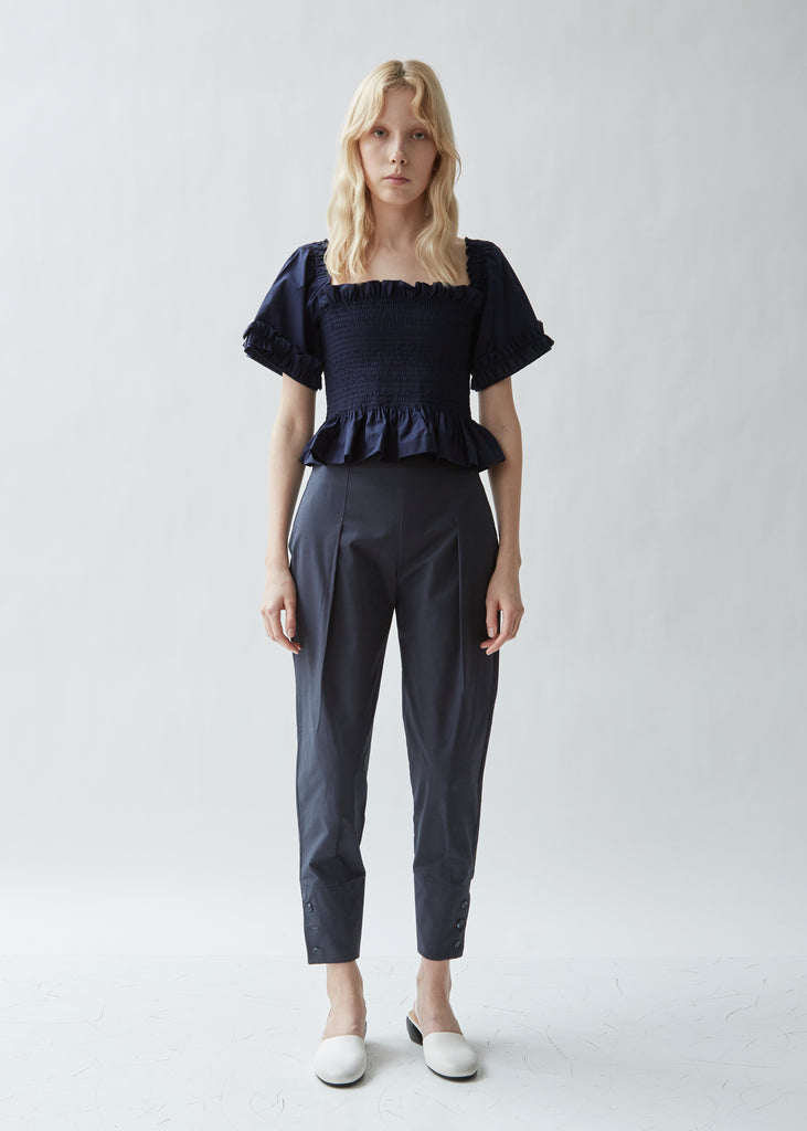 Sydney Shirred Cotton Top