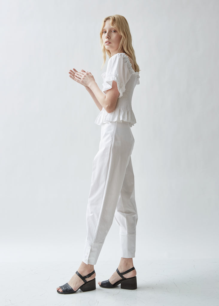 Sydney Shirred Cotton Top