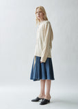Wool Cashmere Hooded Cardigan