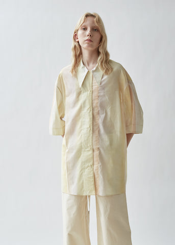 Maxi Cotton Voile Gradient Shirt
