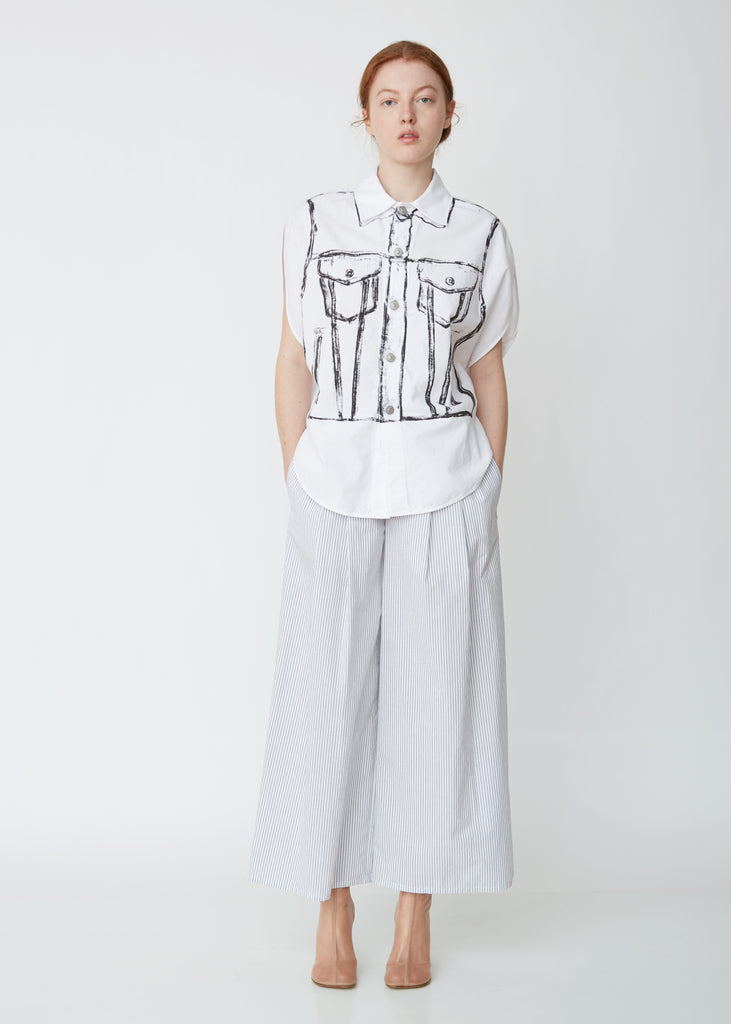 Archive Print Circle Shirt