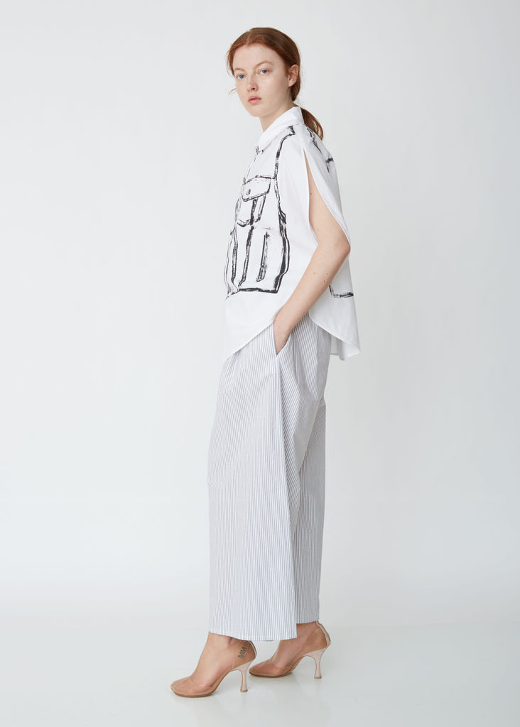 Archive Print Circle Shirt