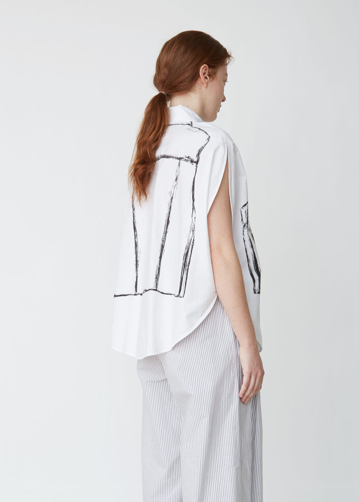 Archive Print Circle Shirt