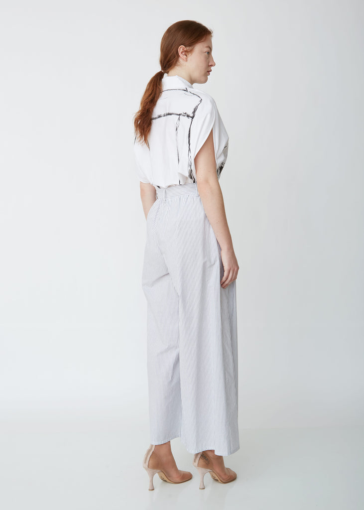 Striped Wide Leg Trousers