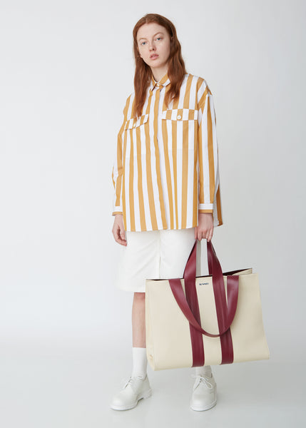 ★SUNNEI★ La Peso Tote Bag Dark Tan MACCXBAG013DTAN MACCXBA Sunnei - Peso Leather Bag - Green/White – Simonett