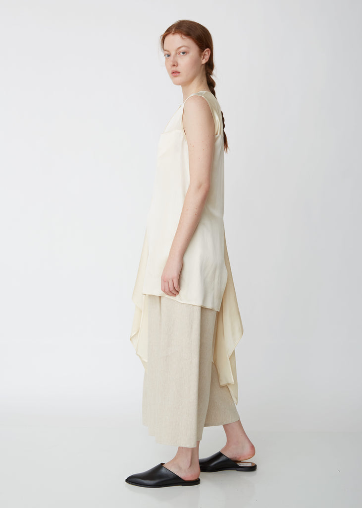 Washed Satin Asymmetric Elinash Blouse