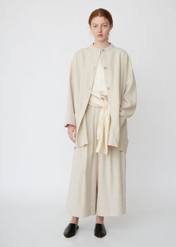 Washed Canvas Cardigan Coat