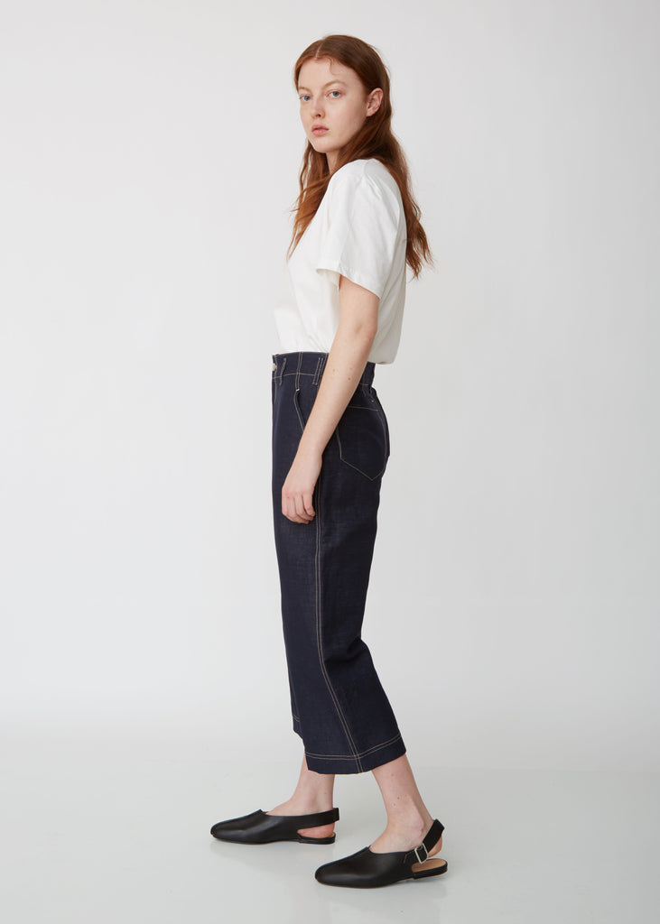Pietra Cotton Linen Denim Pant