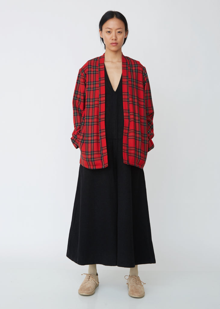 Kakashi Wool Tartan Check Shirt